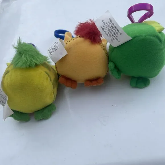 Furby Plush Keychain Lot of 3 - Vintage 2000 McDonalds Happy Meal Clip Toys VTG‎ - Picture 7 of 9